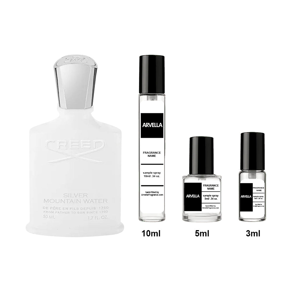 Creed Silver Mountain Water Sample 10ml Spray - Arvella Fragrance
